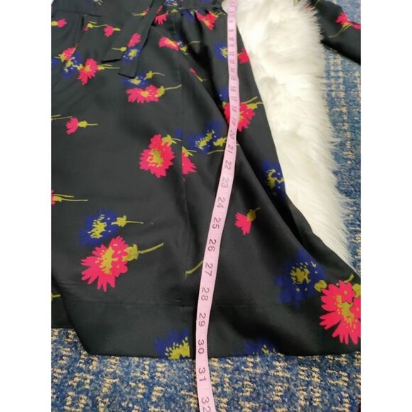 Weekend Black Floral Whimsy Goth Floral Twee Long Sleeve Dress S With Ruffle - Picture 11 of 13